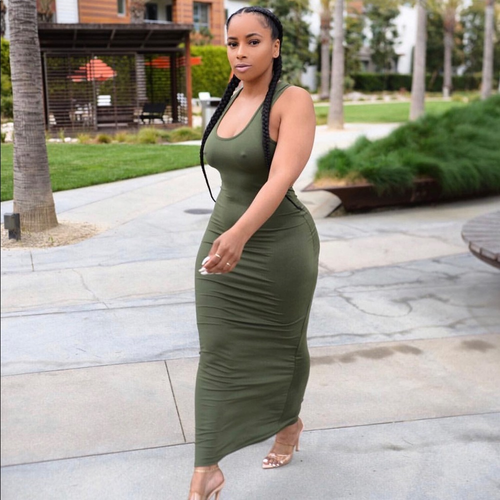 Olive Maxi Dress